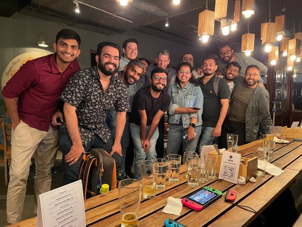 Team dinner in Bangalore